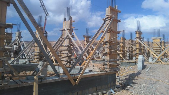 مشروع عمارة بن عمران || مرحلة اعمال الأعمدة